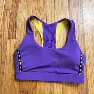 Zyia Actibe Sports Bra Womens Small Purple Yellow
